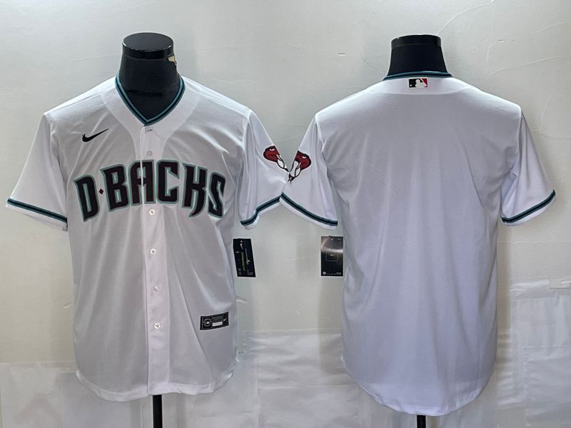 Men Arizona Diamondback Blank White Game Nike 2023 MLB Jersey->youth nfl jersey->Youth Jersey